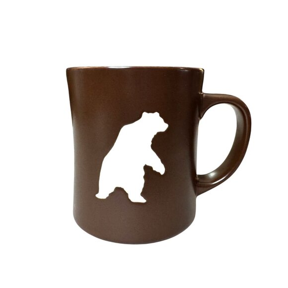 Starbucks Other - Starbucks Coffee Bear Silhouette Brown Organic Yukon Blend Mug 14 oz Collectible